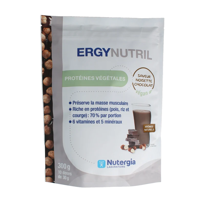 Nutergia Ergynutril vegan chocolate hazelnut 300 gram