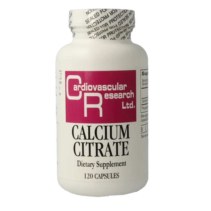 Cardio Vasc Res Calcium citraat 165mg 120 capsules