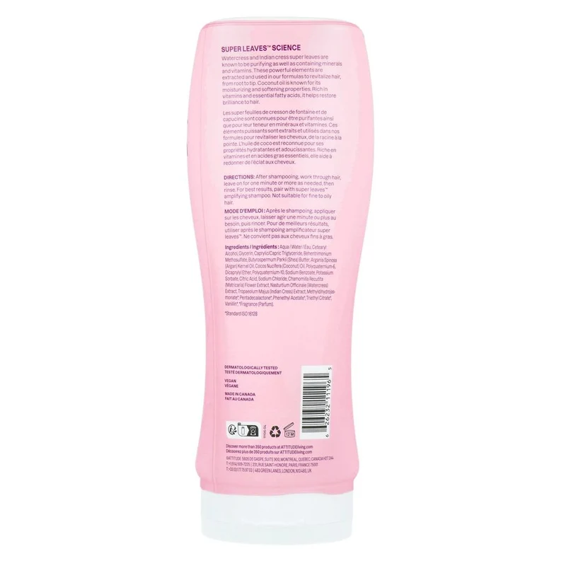 Attitude Super Leaves Conditioner Coconut Oil Curl Amplifying Type 2 Curls 473 ml