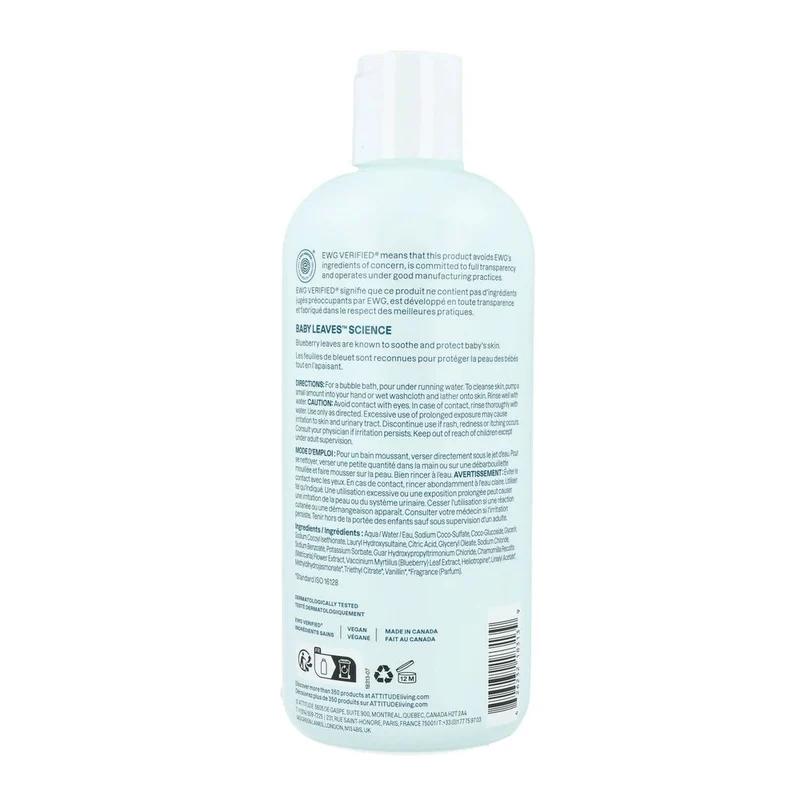 Attitude Baby Leaves Bubbel Zeep Good Night 473 ml