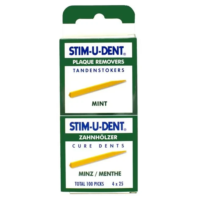 Stim-U-Dent Tanden Stokers Mint 100 stuks