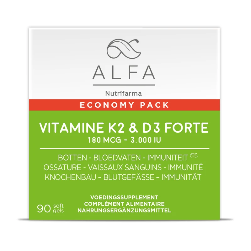 Alfa Vitamine K2 & D3 Forte