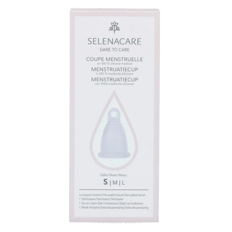 SelenaCup Menstruatiecup Transparant Maat S