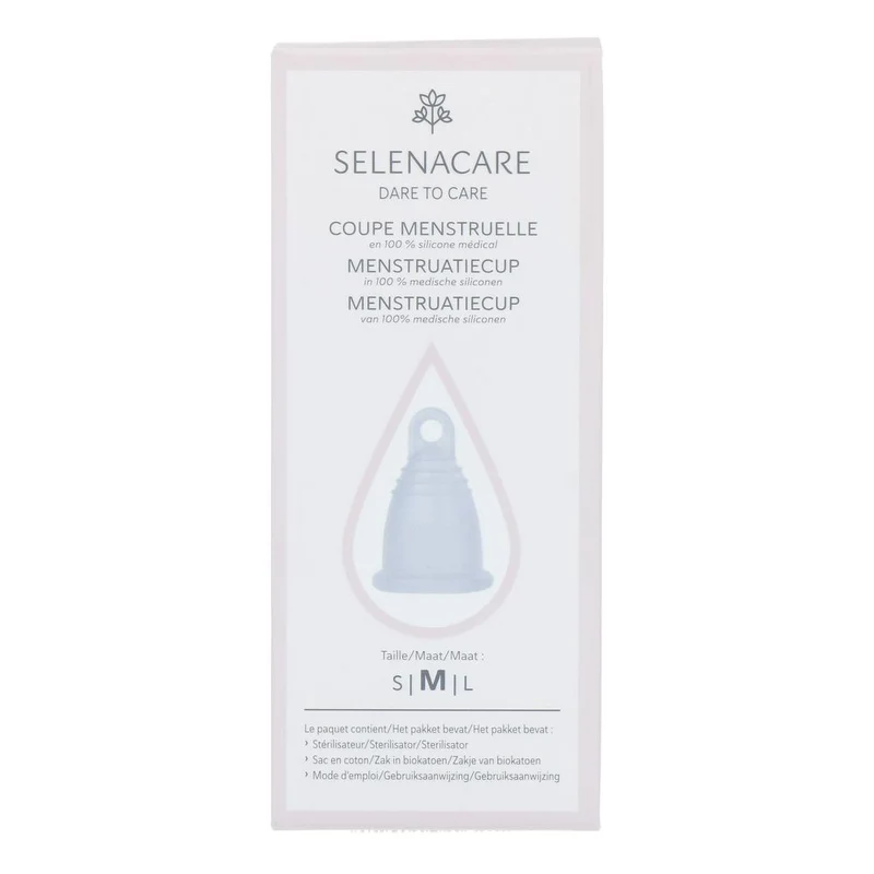 SelenaCup Menstruatiecup Transparant Maat M