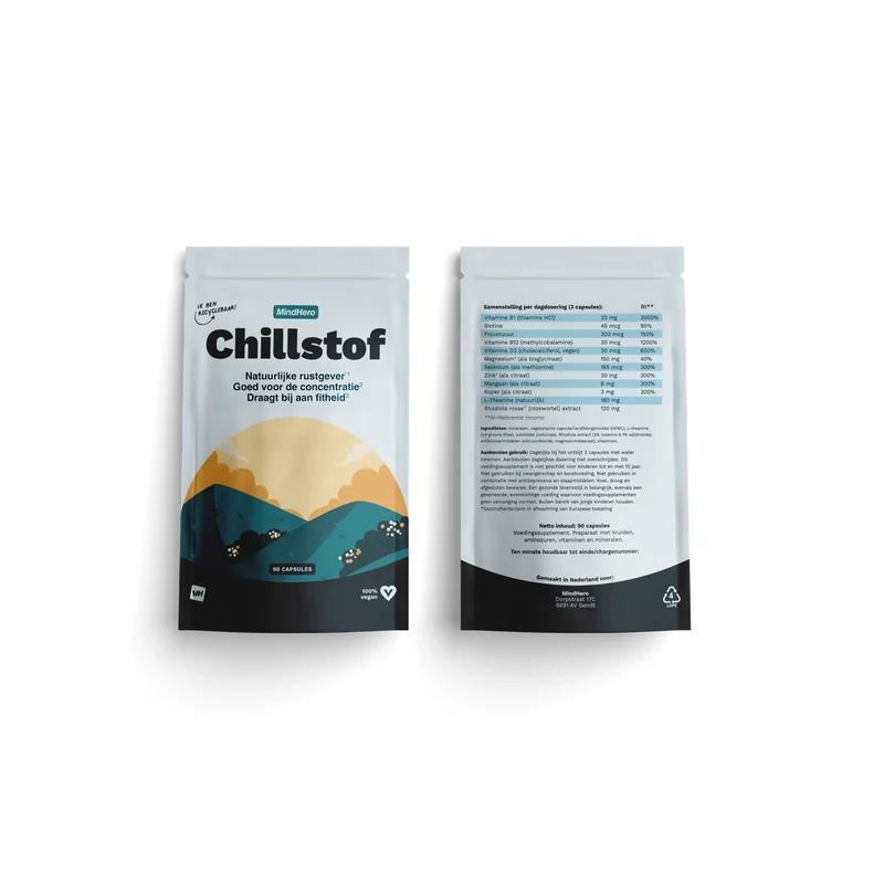 Mindhero Chillstof Dagformule 90 capsules