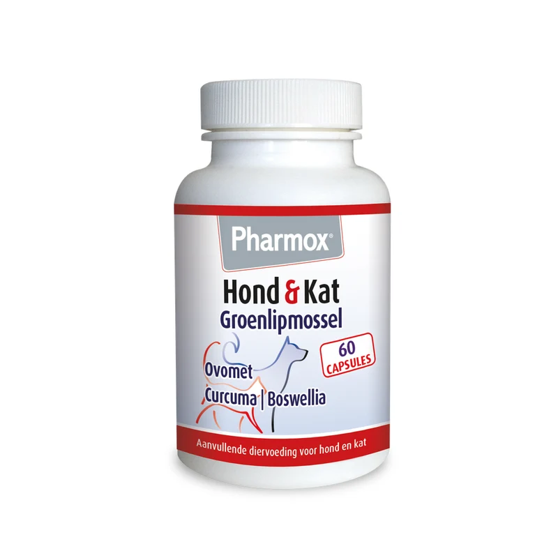 Pharmox Hond & Kat Groenlipmossel Capsules 60 capsules