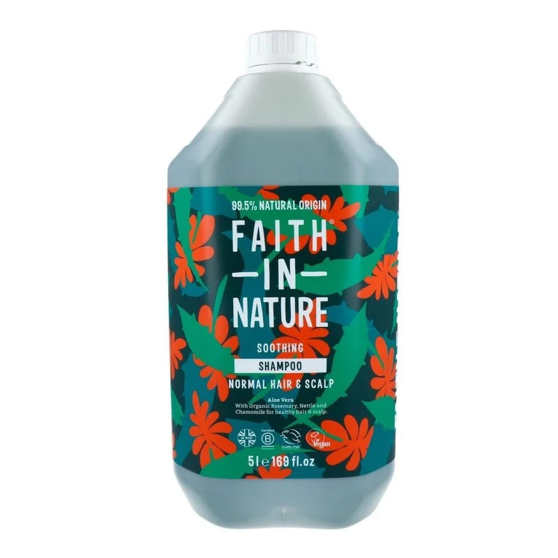 Faith in Nature Shampoo Aloë Vera Navulverpakking 5 liter