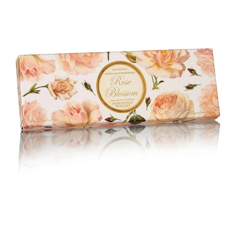 Saponificio Artigianale Fiorentino Rose Blossom Soap 3 stuks