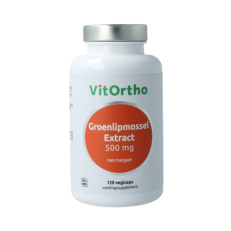 Vitortho Groenlipmosselextract 500 mg 120 vcaps