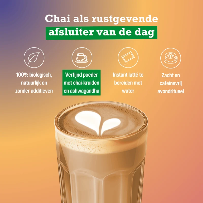 Purasana Latte chai evening bio 60 gram