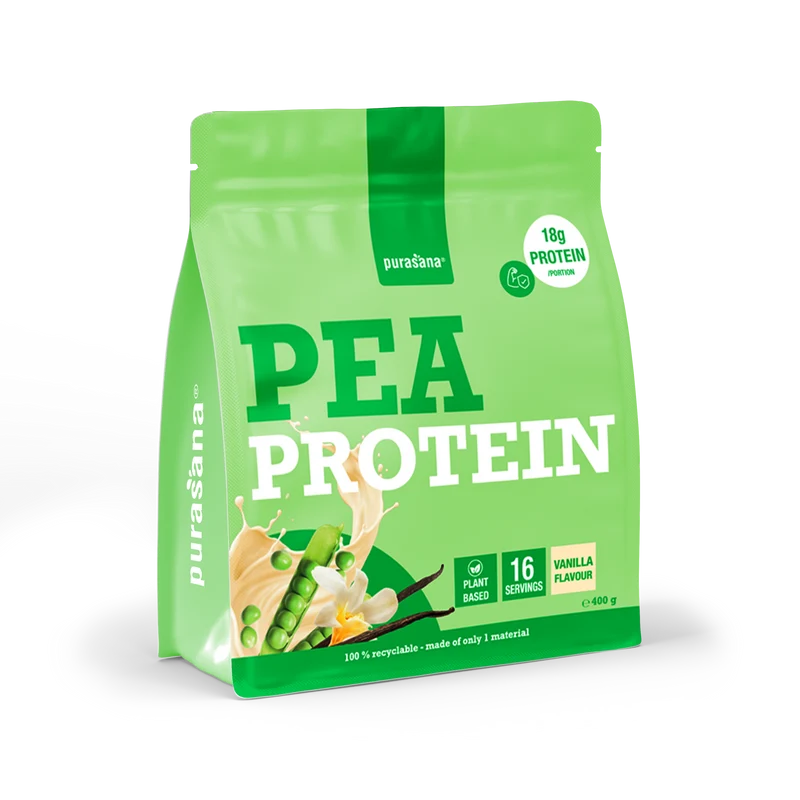 Purasana Plant protein erwt vaniille 400 gram