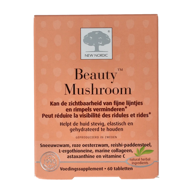 New Nordic Beauty mushroom 60 tabletten