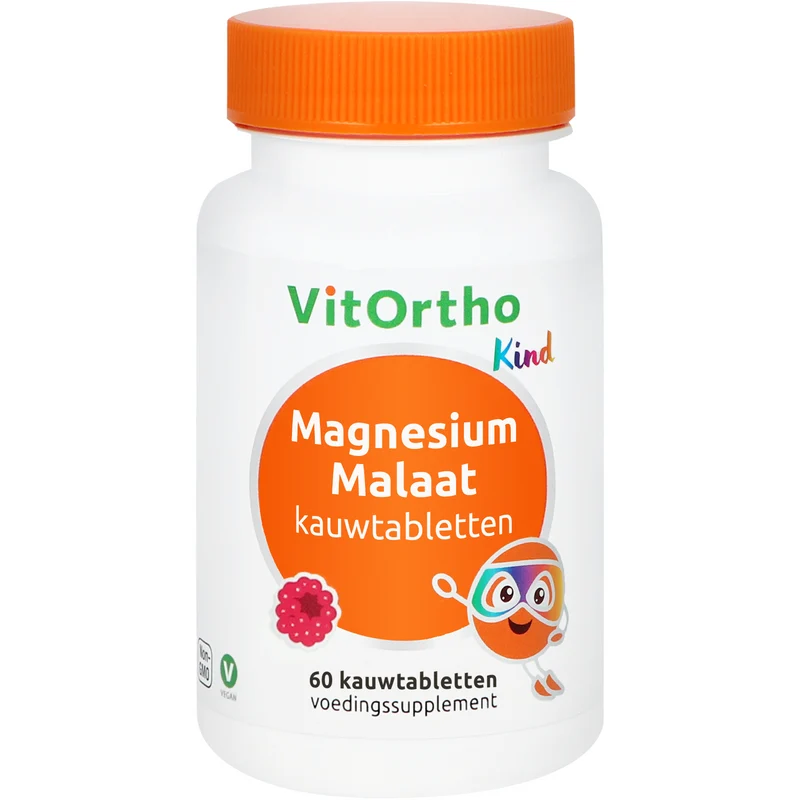 Vitortho Magnesium malaat kind 60 kauwtabletten