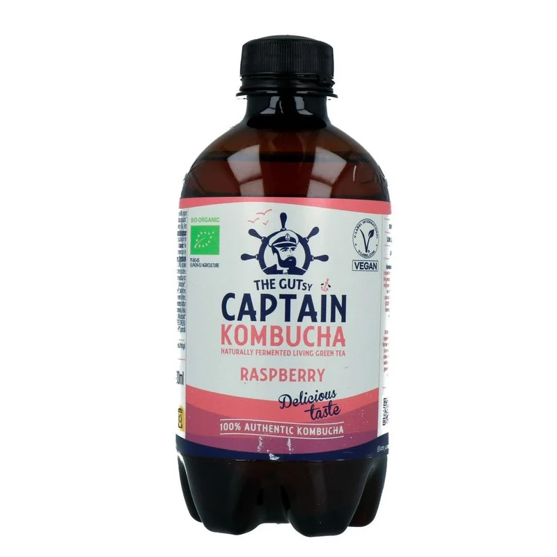 The GUTsy Captain Kombucha California Raspberry