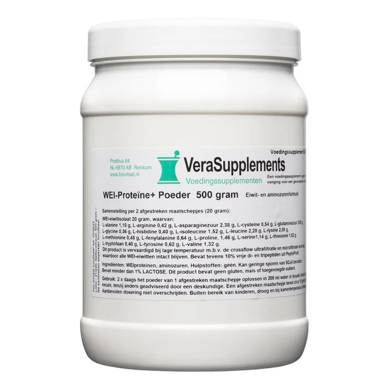 VeraSupplements WEI-Proteïne+ Poeder 500 gram