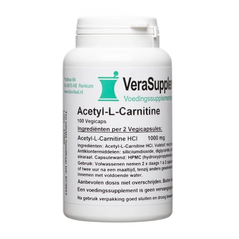 VeraSupplements Acetyl L Carnitine Capsules 100 vcaps