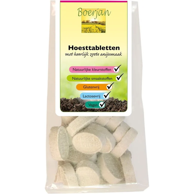 Boerjan Hoesttabletten Anijssmaak 150 gram