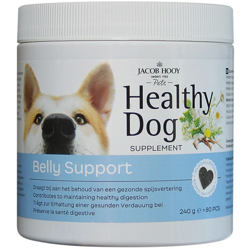 Jacob Hooy Pets Healthy dog belly support 80 stuks