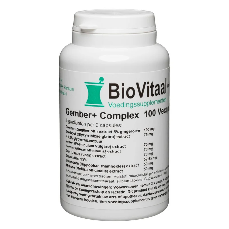 VeraSupplements Gember Plus Complex Capsules 100 vcaps