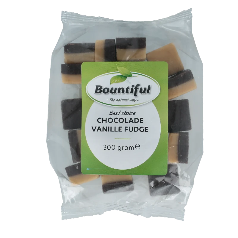 Bountiful Fudge chocolade vanille 300 gram