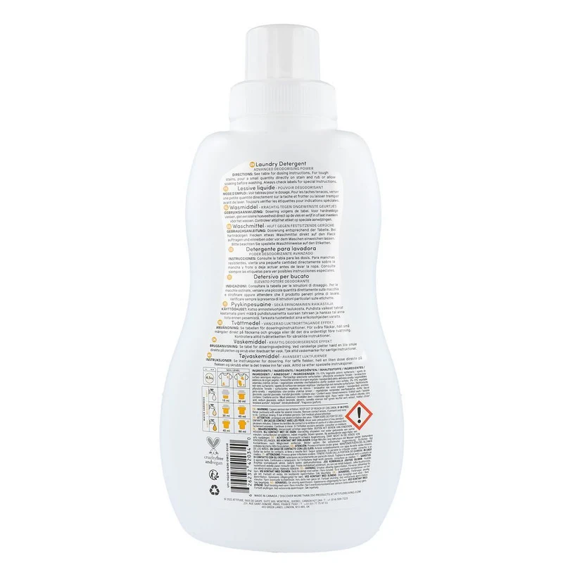 Attitude Nature+ Wasmiddel Citrus Zest 1050 ml