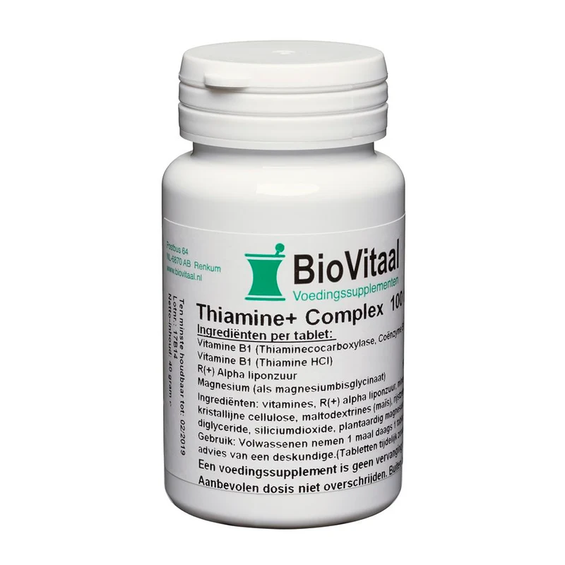 VeraSupplements Thiamine+ Complex Tabletten 100 tabletten
