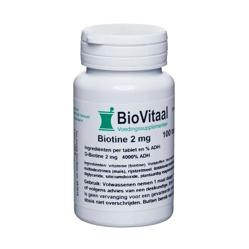 VeraSupplements Biotine 2 mg Tabletten 100 tb