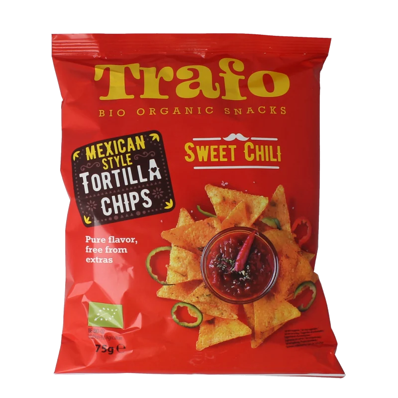 Trafo Tortilla chips chili bio 75 gram