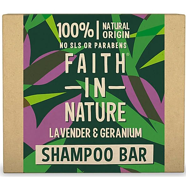 Faith in Nature Lavender & Geranium Shampoo Bar 85 gram