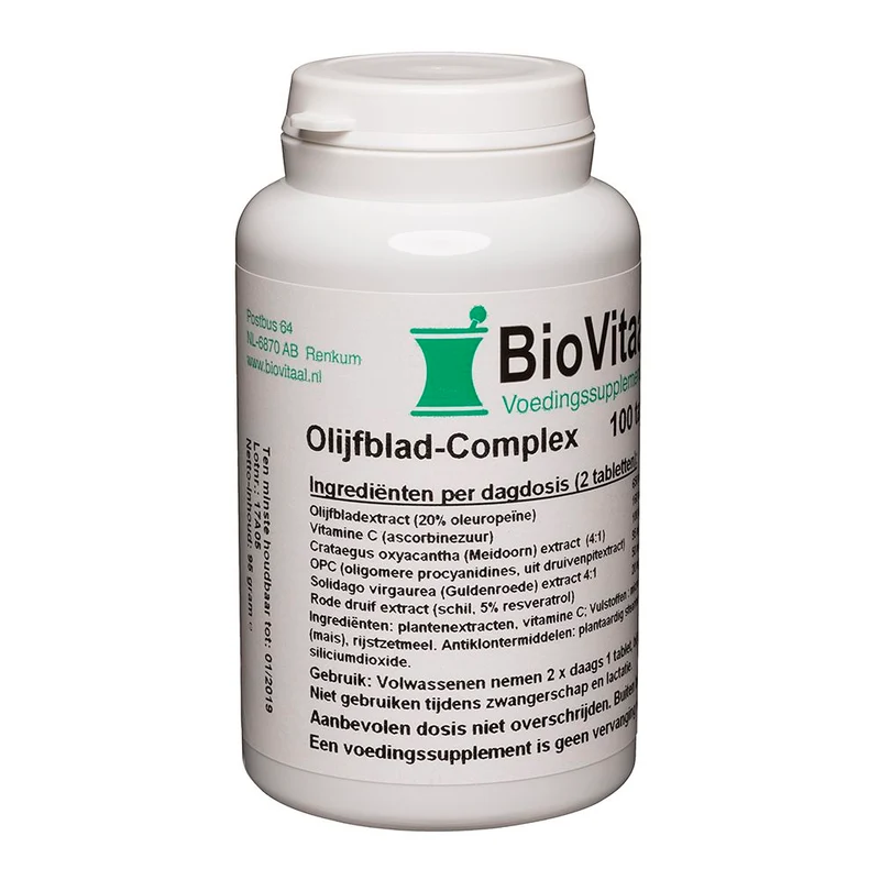 VeraSupplements Olijfblad Complex Tabletten 100 tabletten