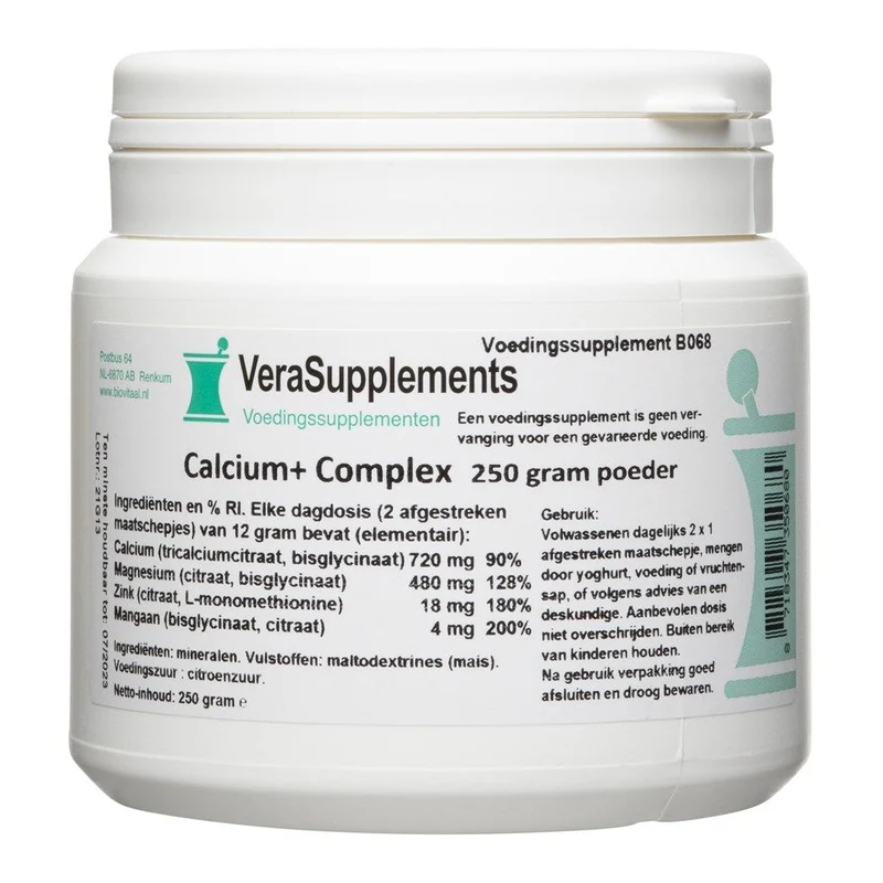 VeraSupplements Calcium+ Complex Poeder 250 gram
