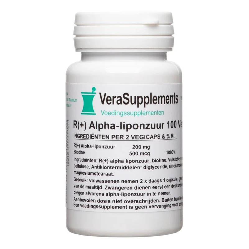 VeraSupplements R+ Alfa-Liponzuur Capsules 100 vcaps