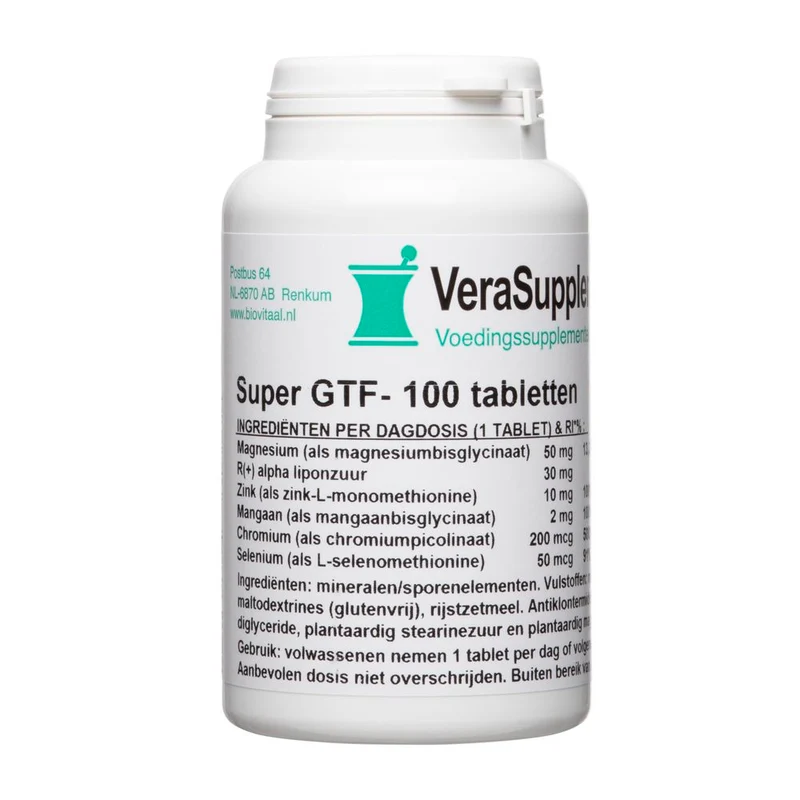 VeraSupplements Super GTF Complex Tabletten 100 tabletten