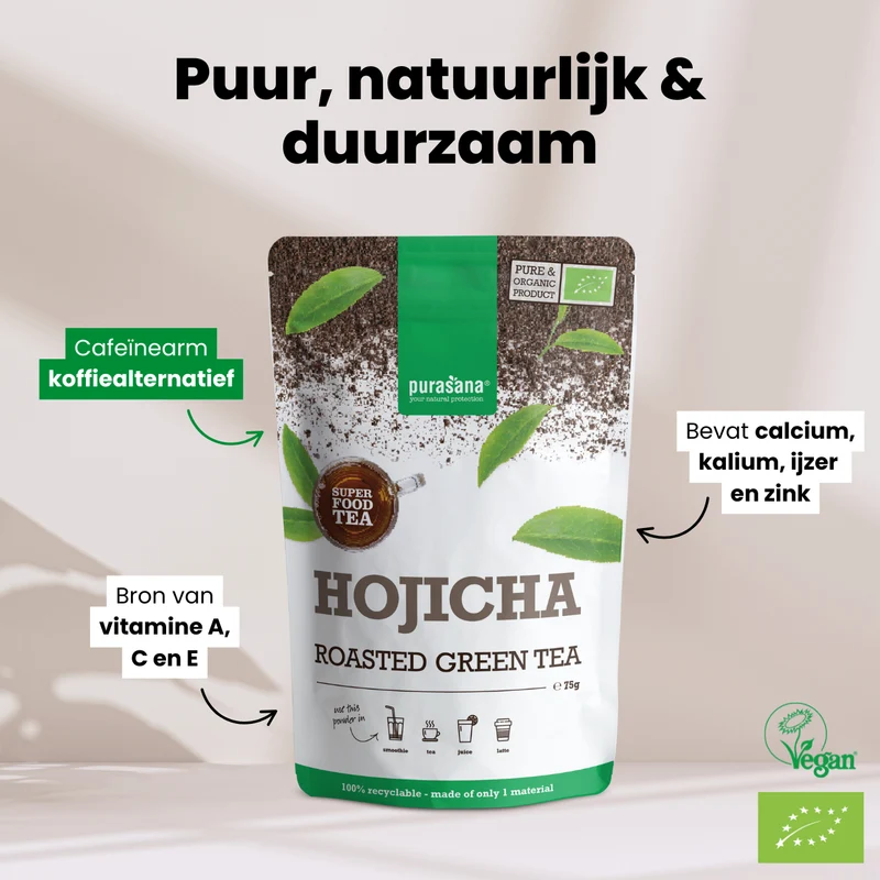 Purasana Hojicha Poeder Biologisch