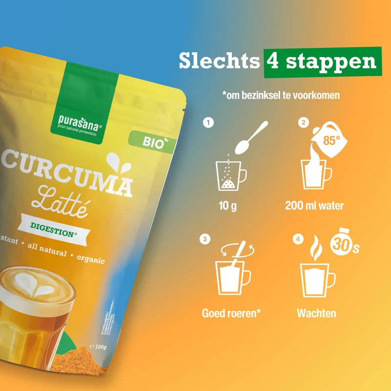 Purasana Biologische Curcuma Latte