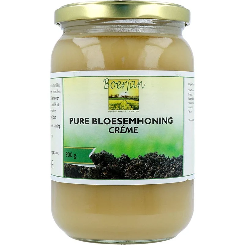 Boerjan Pure Bloesemhoning crème 900 gram