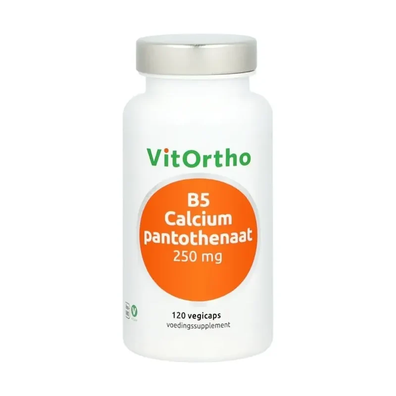 Vitortho B5 calcium pantothenaat 250 mg 120 vcaps