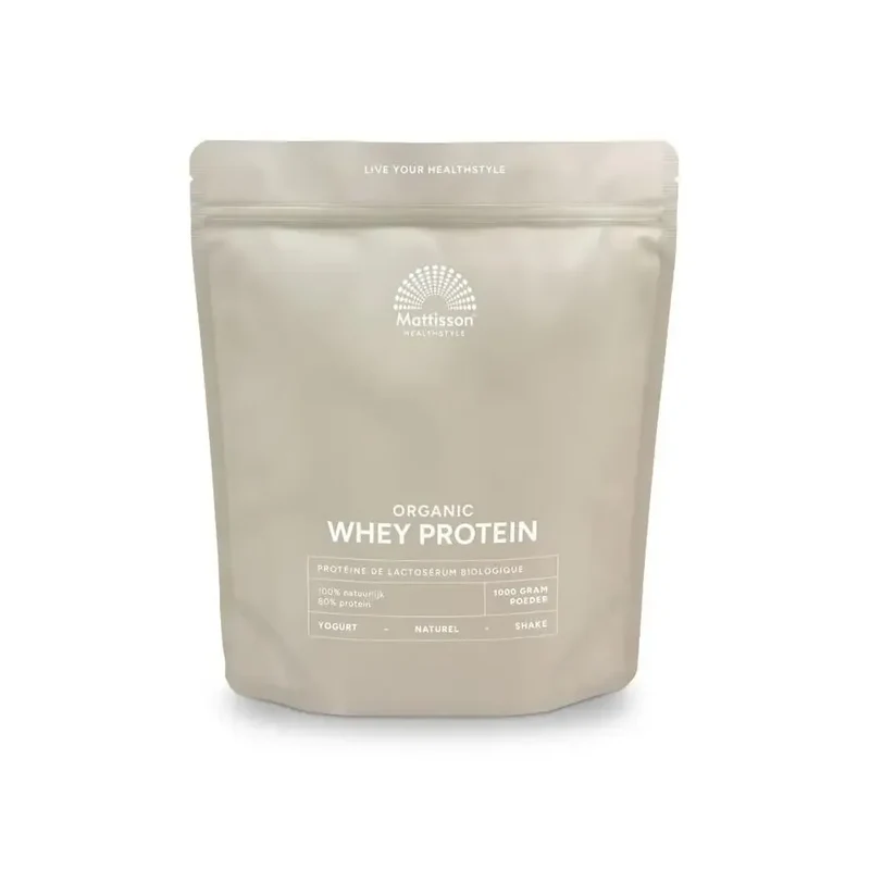 Mattisson Wei proteine poeder 80% natuurlijk biologisch 1 kg