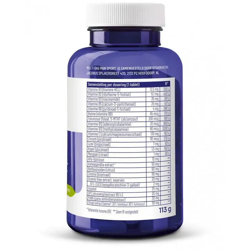 Vitakruid Multi dag & nacht man sport