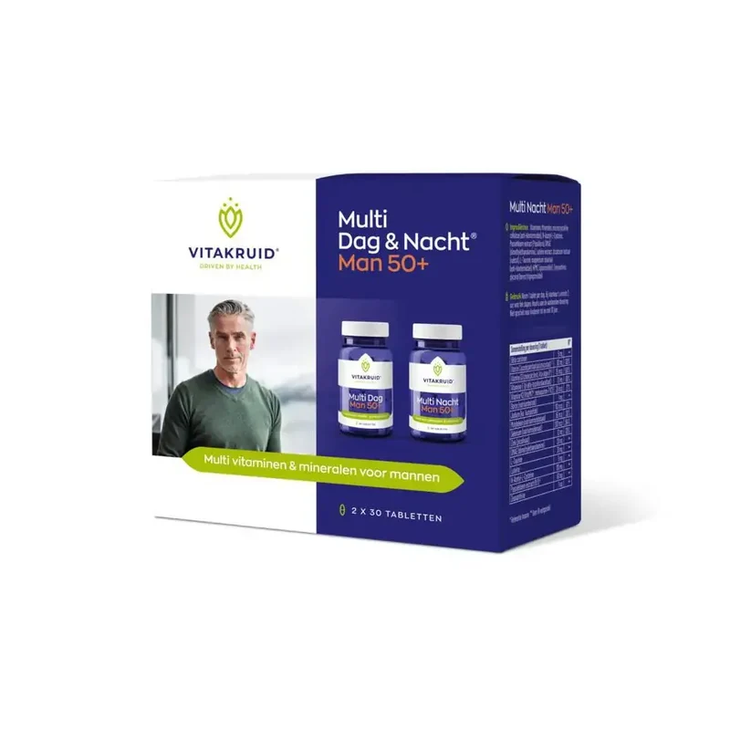 Vitakruid Multi dag & nacht man 50+