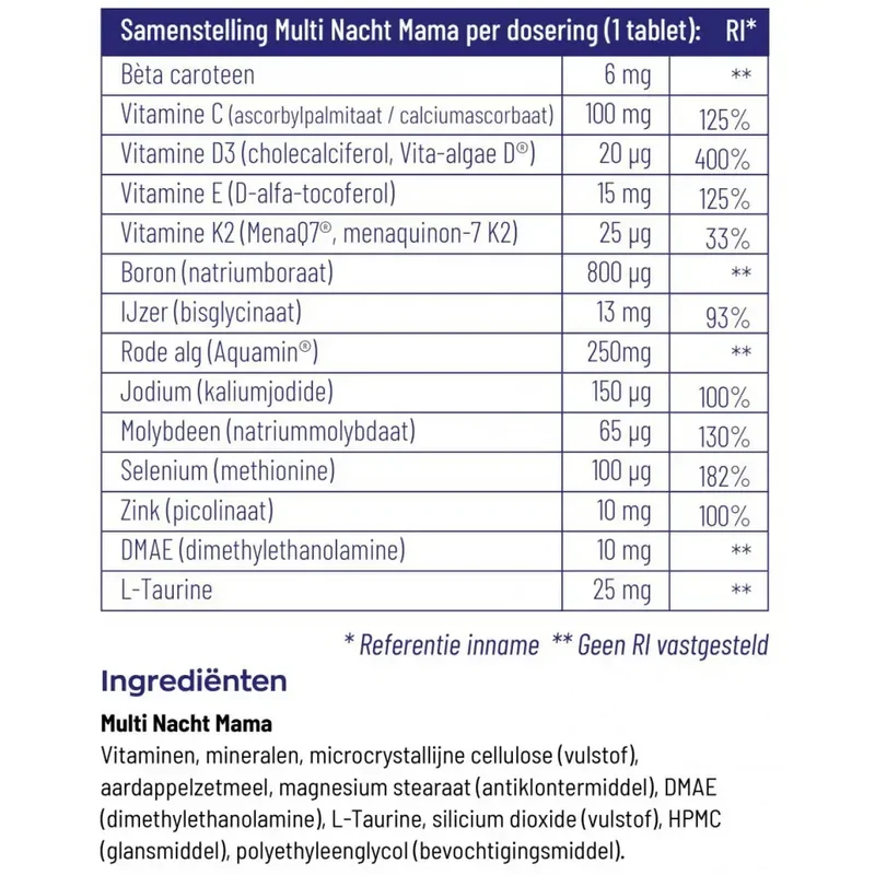 Vitakruid Multi Dag & Nacht Mama