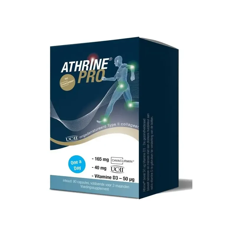 Athrine PRO - UC-II Cavacurmin en Vitamine D3 90 capsules