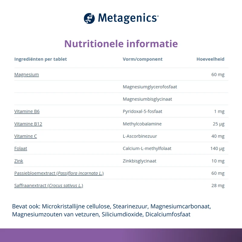 Metagenics Metarelax night