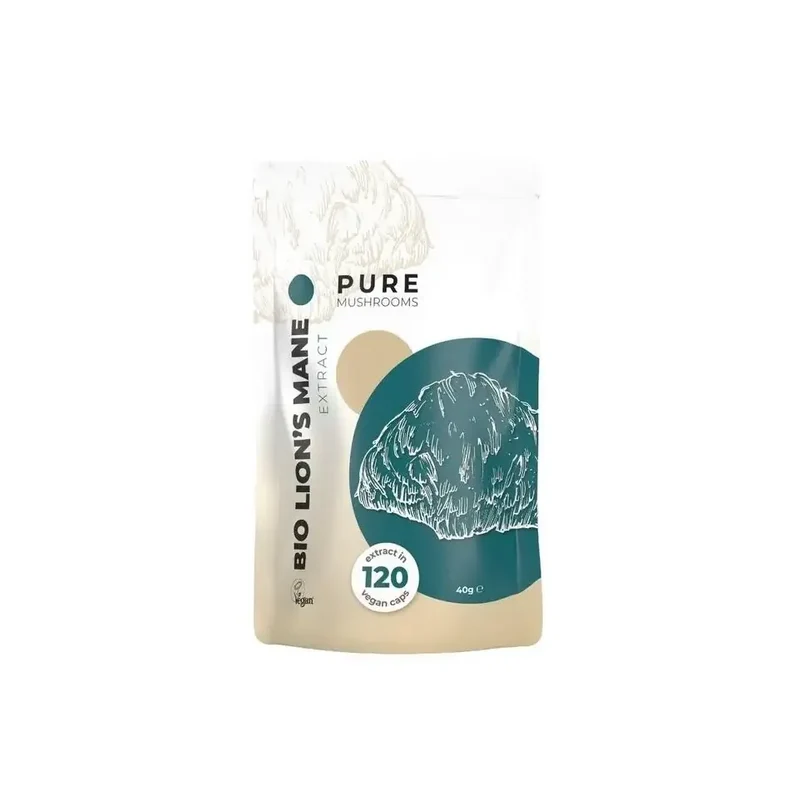 Pure Mushrooms Lion's mane paddenstoelen extract biologisch