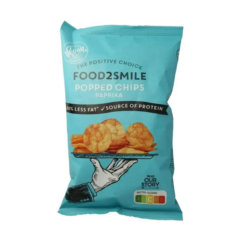 Food2Smile Popped chips paprika