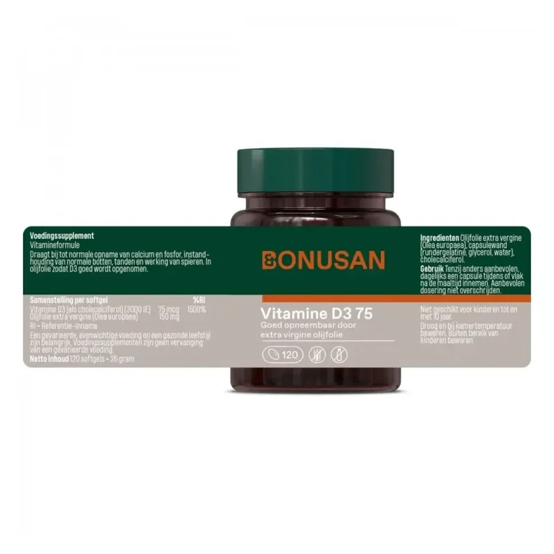 Bonusan Vitamine D3 75 mcg
