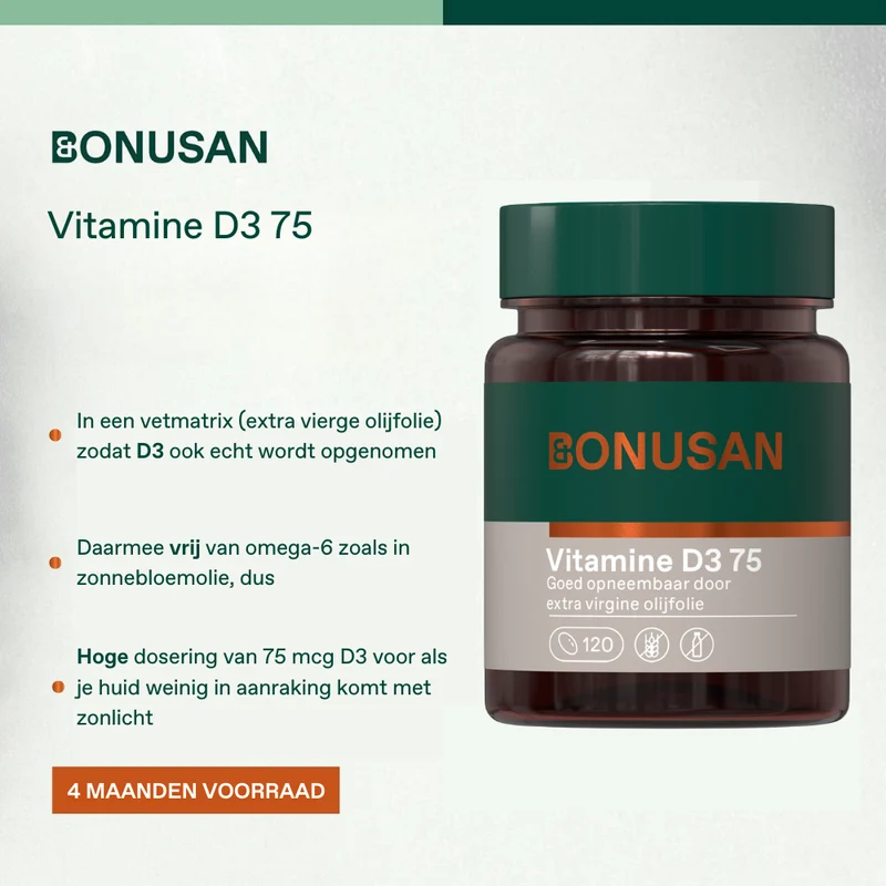 Bonusan Vitamine D3 75 mcg