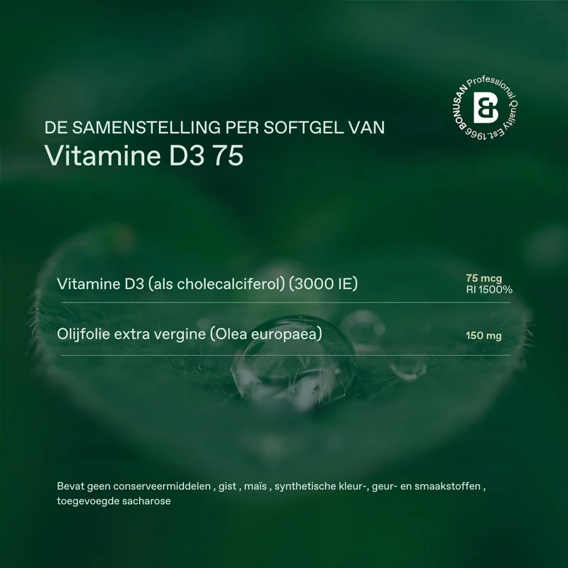 Bonusan Vitamine D3 75 mcg