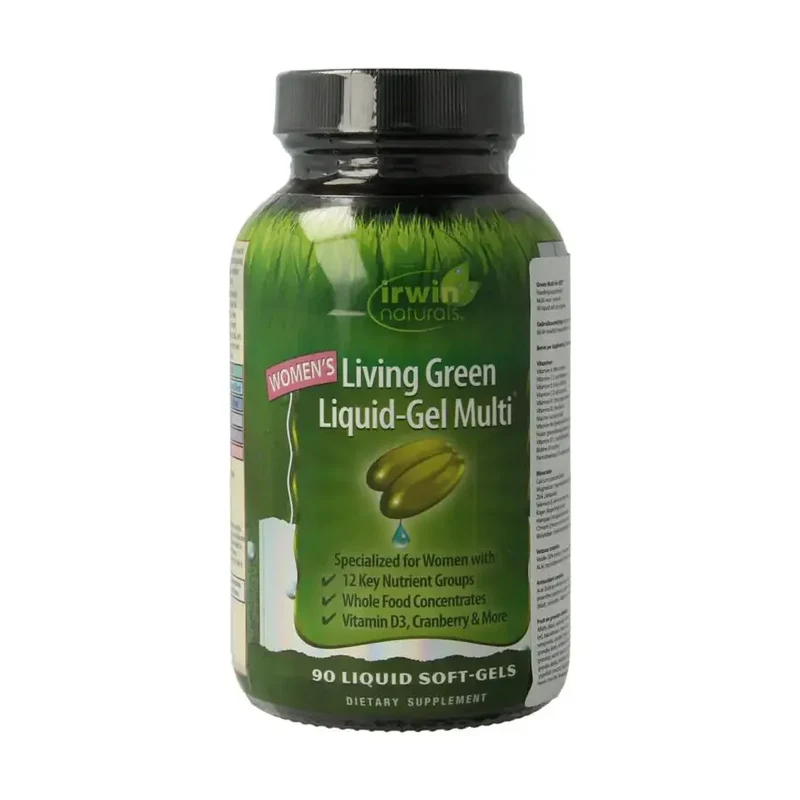 Irwin Naturals Living green liquid gel multi for women
