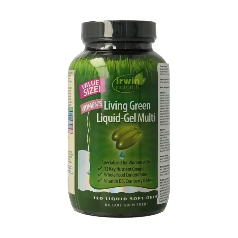 Irwin Naturals Living green liquid gel multi for women